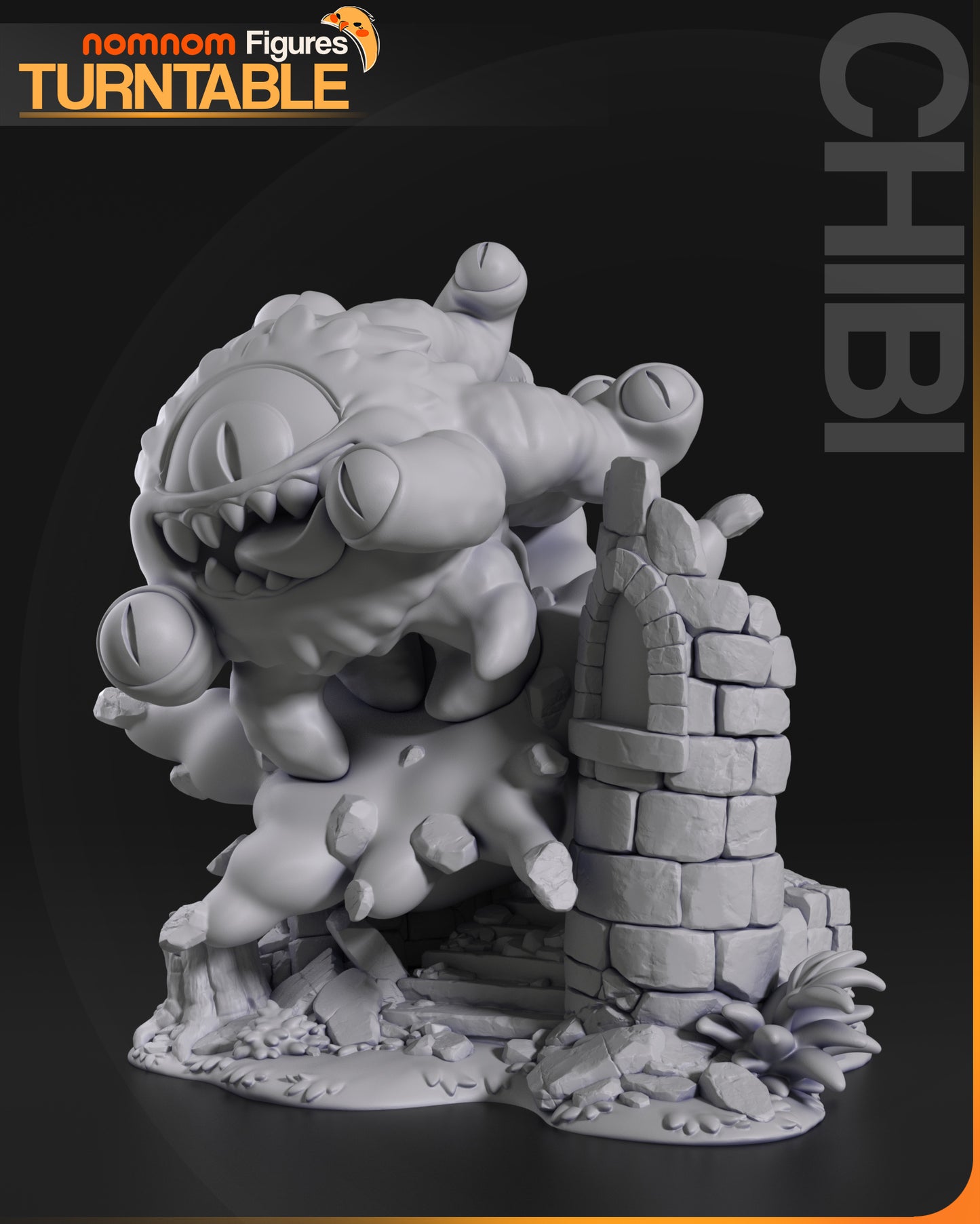 Unpainted-Chibi-Beholder image 1
