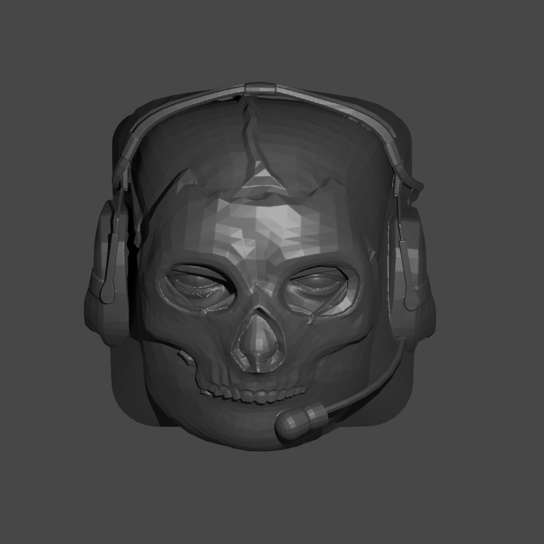 Unpainted GHOST MW KEYCAP image 1
