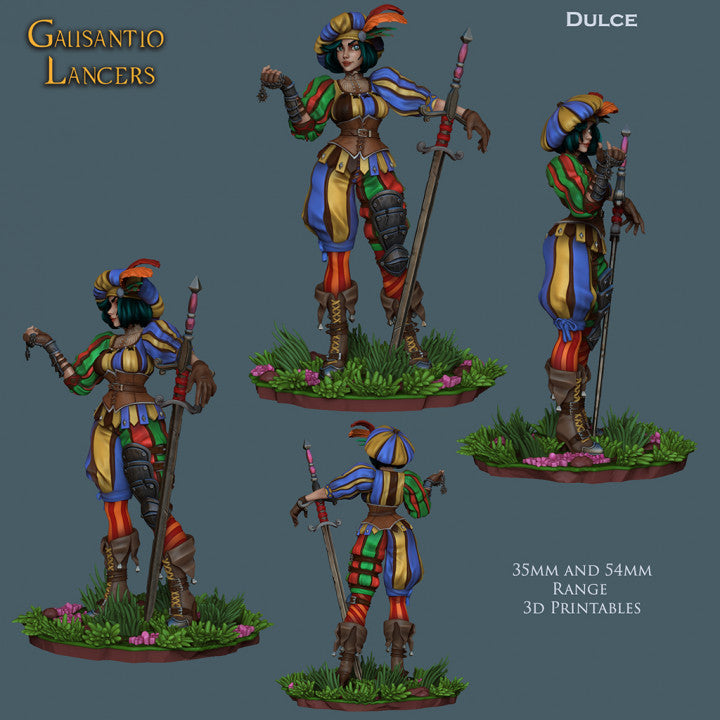 Unpainted Dulce The Lancer - landsknecht style guard image 0