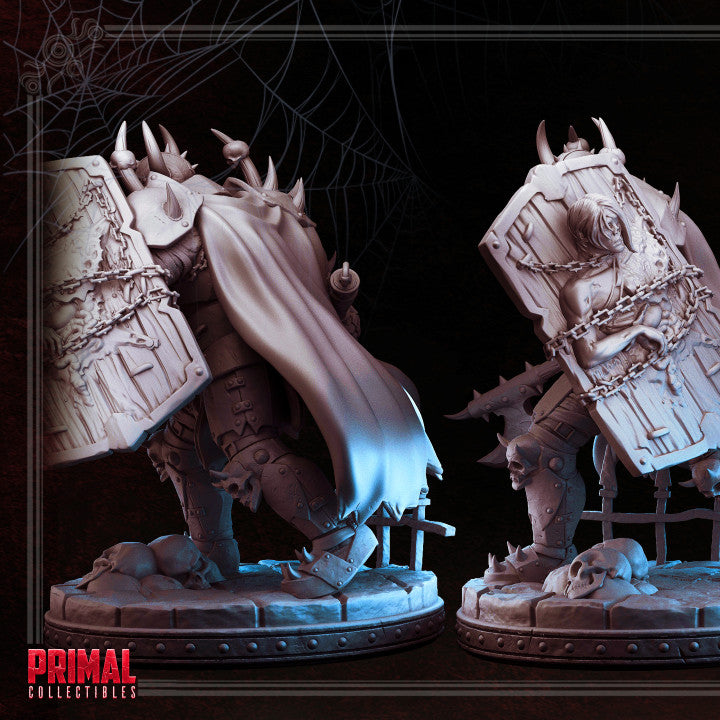 Unpainted Dark Knight Kalsour Figure for Dungeons and Dragons Fun image 3