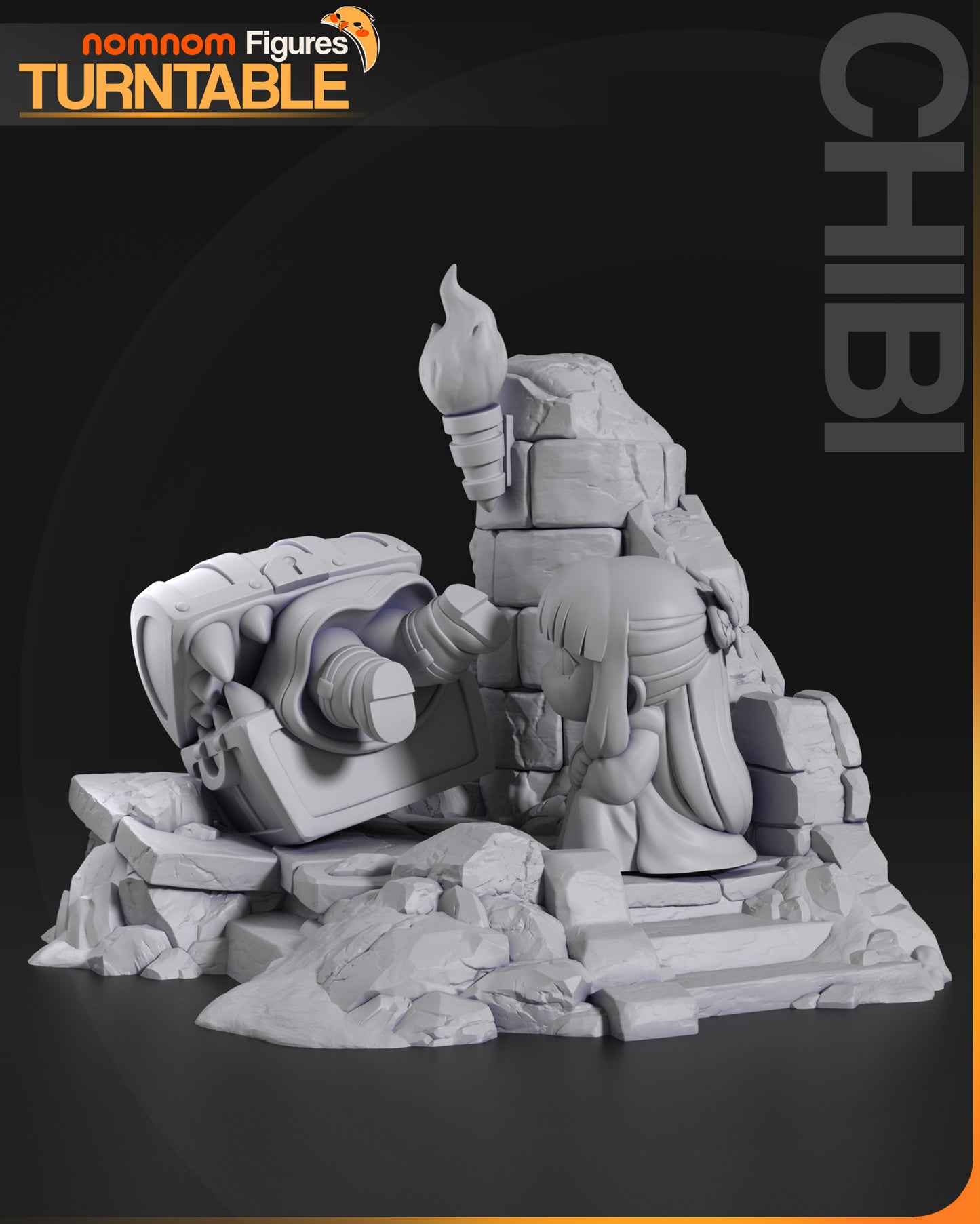 Unpainted Mimic Chest and Frieren image 4