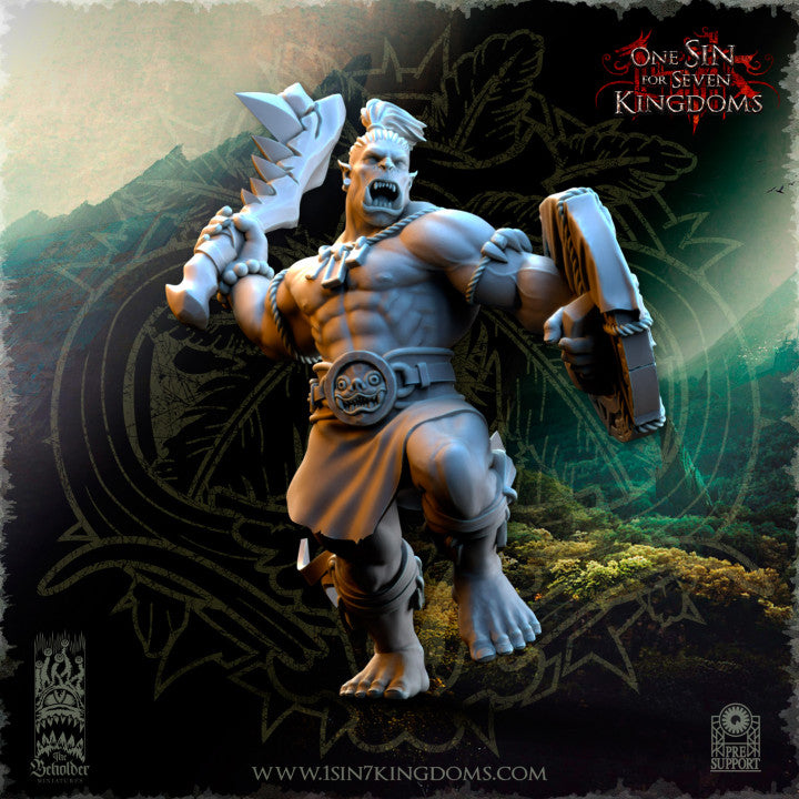 Unpainted Salanaar Orc Warrior image 2