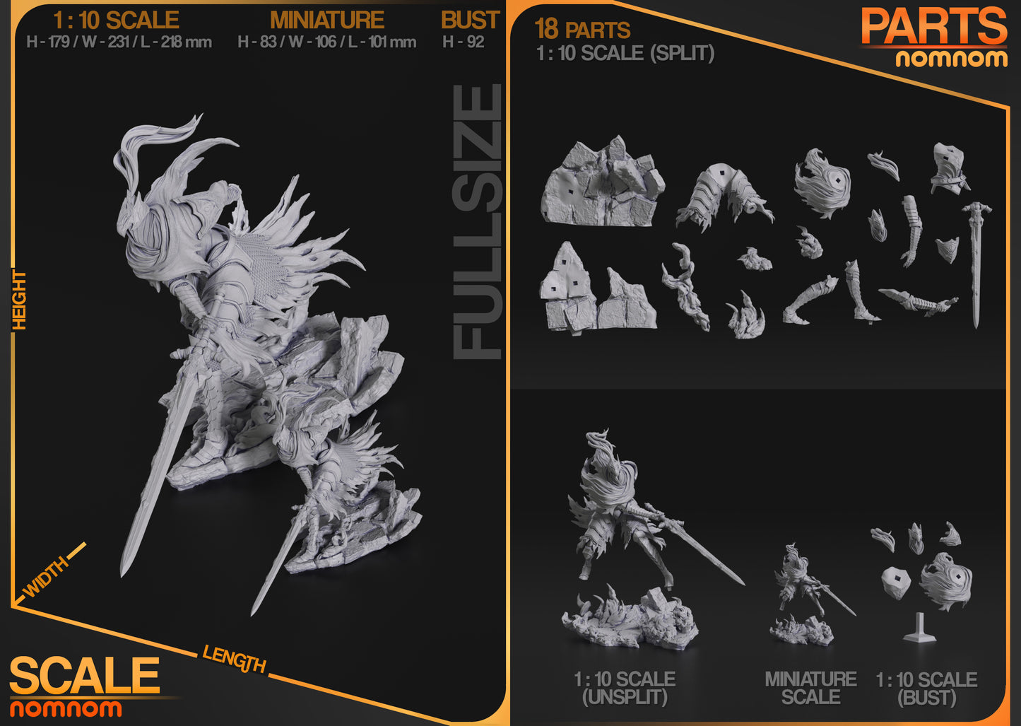 Unpainted Artorias Dark Souls image 6