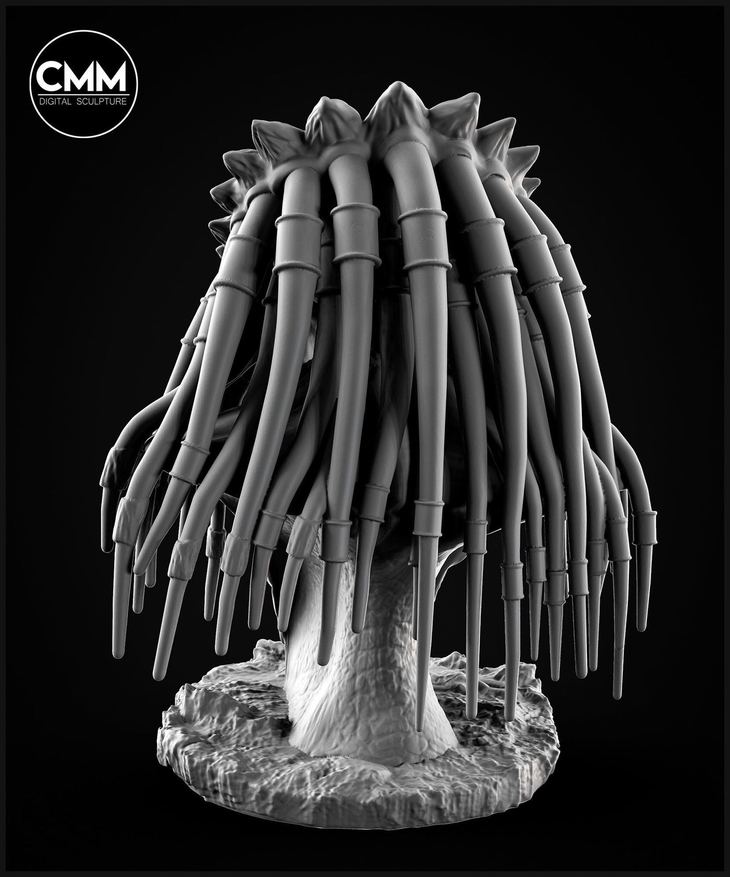 Unpainted Predator Wolf bust image 2