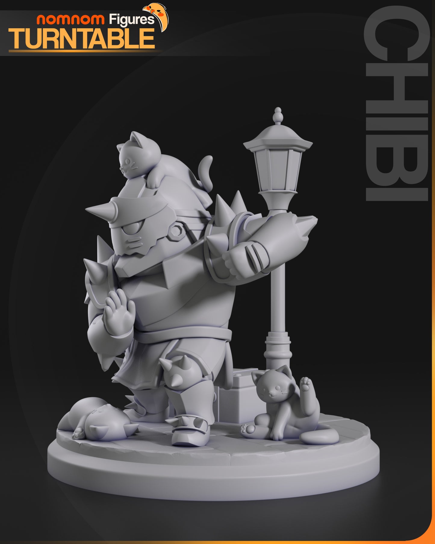 Unpainted Nom Nom Chibi Alophonse Elric FMA image 1