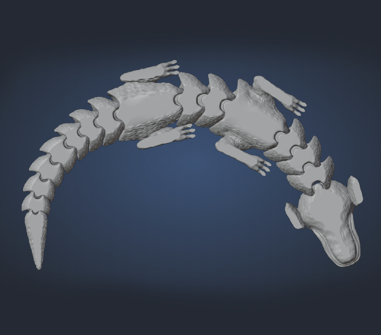 Unpainted Articulated Falkor image 2