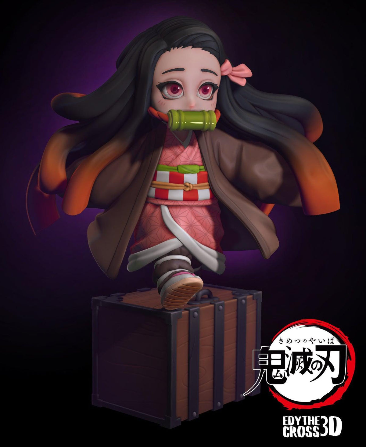 Unpainted Nom Nom Nezuko image 4