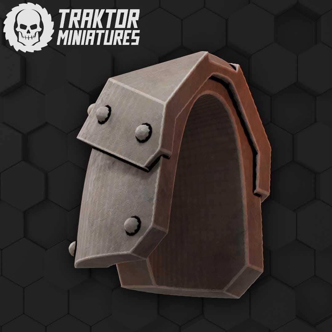 Unpainted MK Hex Shoulders image 1