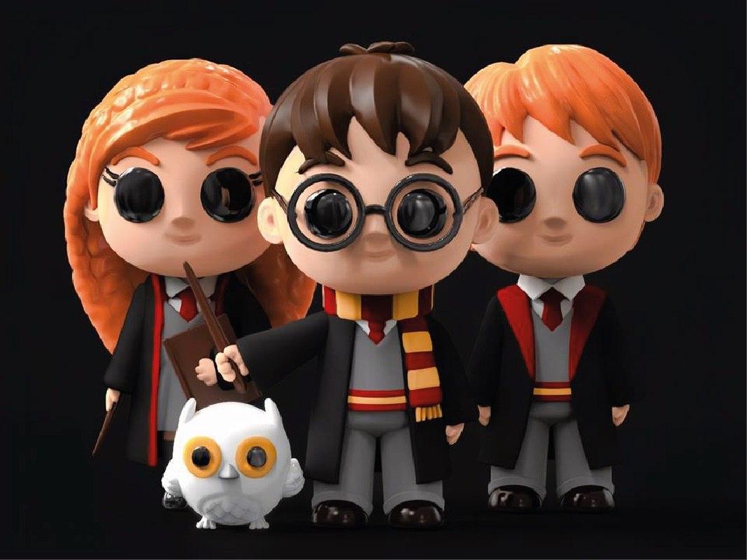 Unpainted-Chibi-HarryPotter-And-Friends image 0