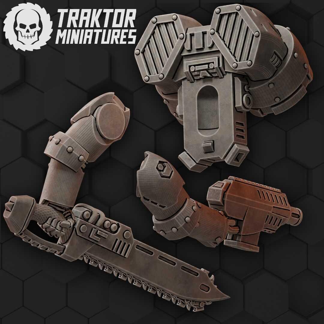 Unpainted MK Hex Striker Set image 1