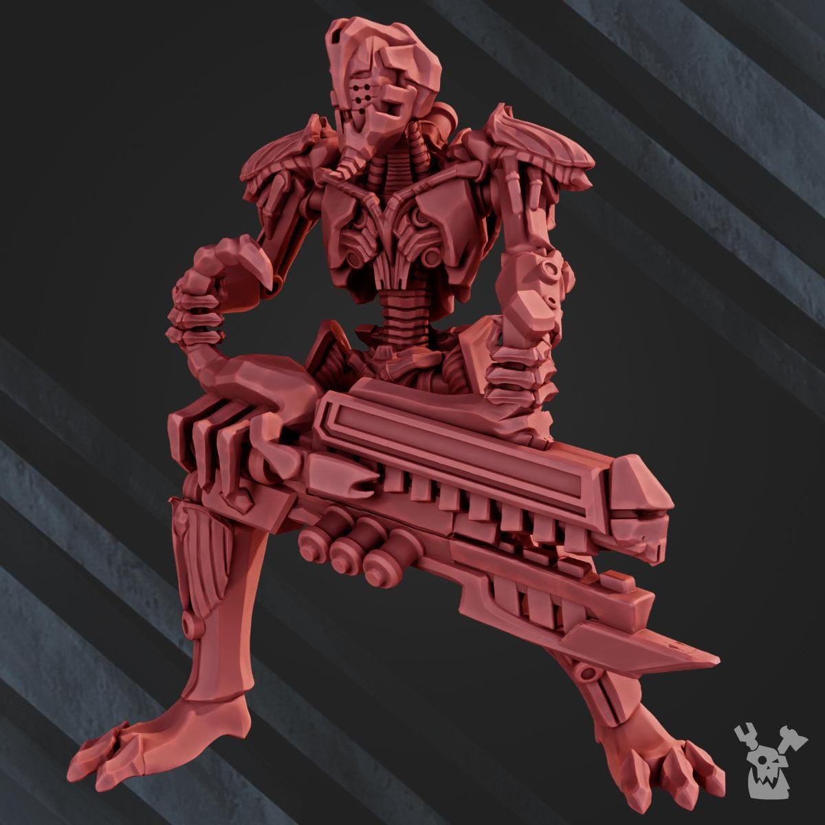 Unpainted Robot Legion Warrior image 0