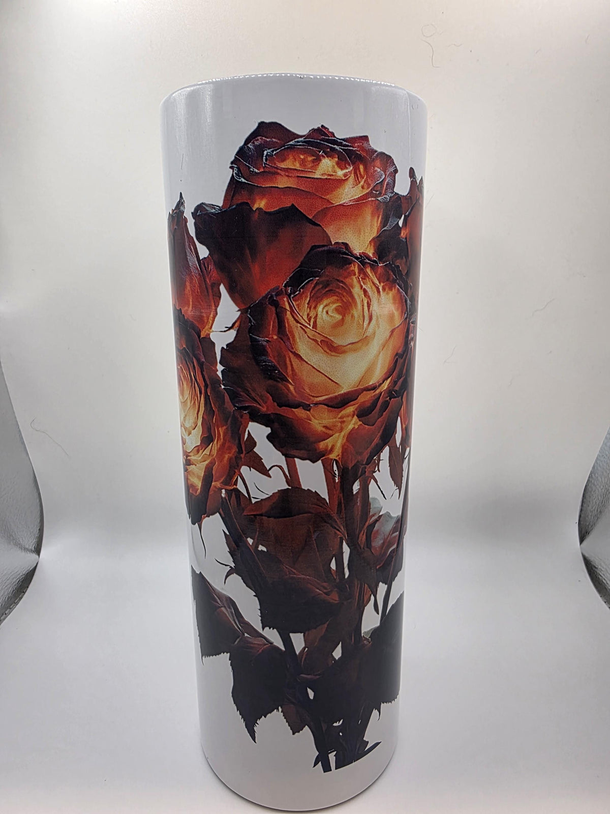 20 Ounce Tumbler with lid and straw and box Rose 1