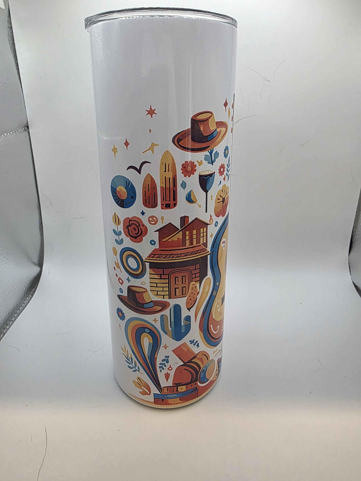 20 Ounce Tumbler Festive Guitar