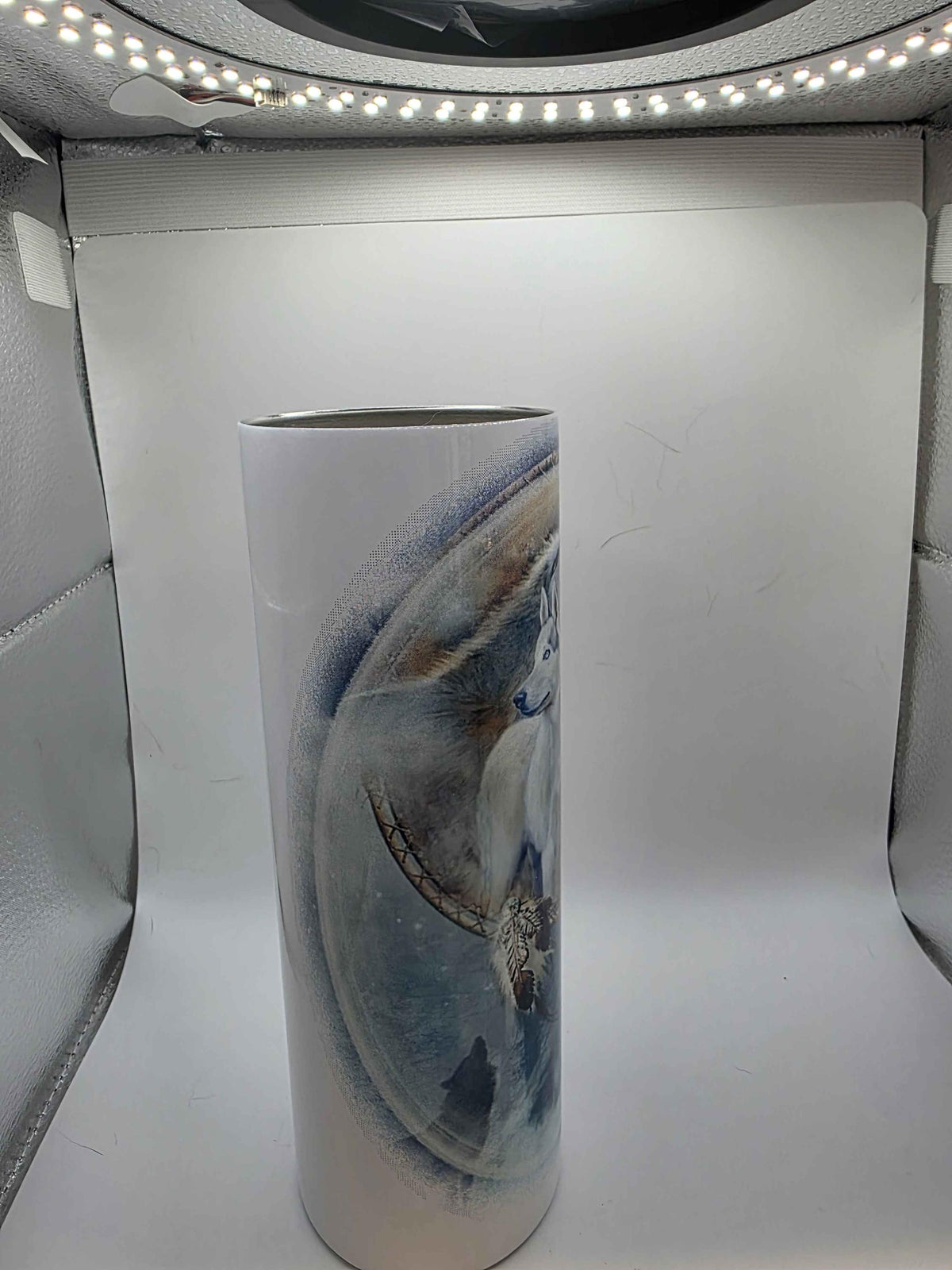 20 Ounce Tumbler Wolf and Moon