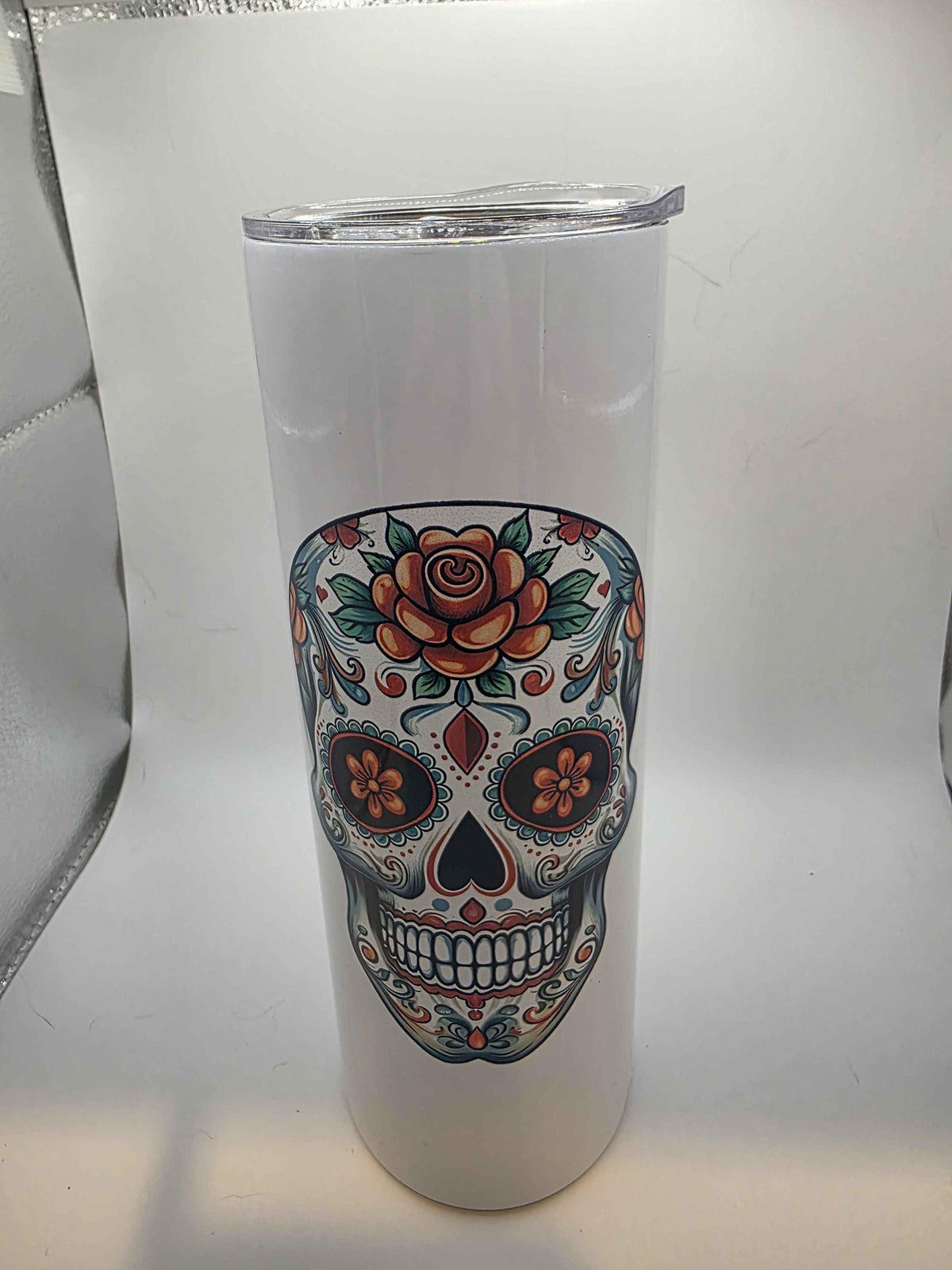 20 Ounce Tumbler Sugar Skull 3
