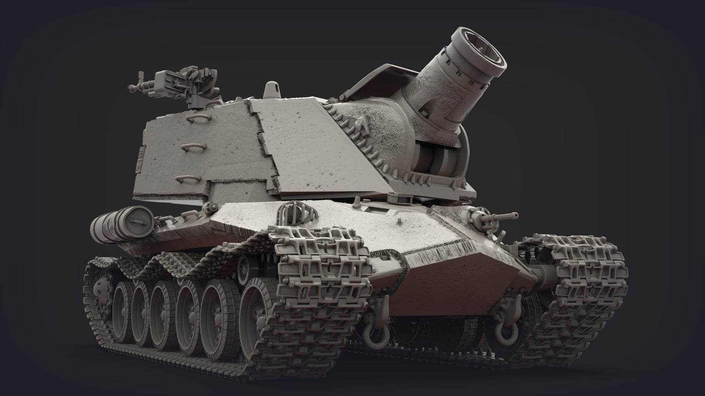 Unpainted SUPER HEAVY TANK OF THE REDS