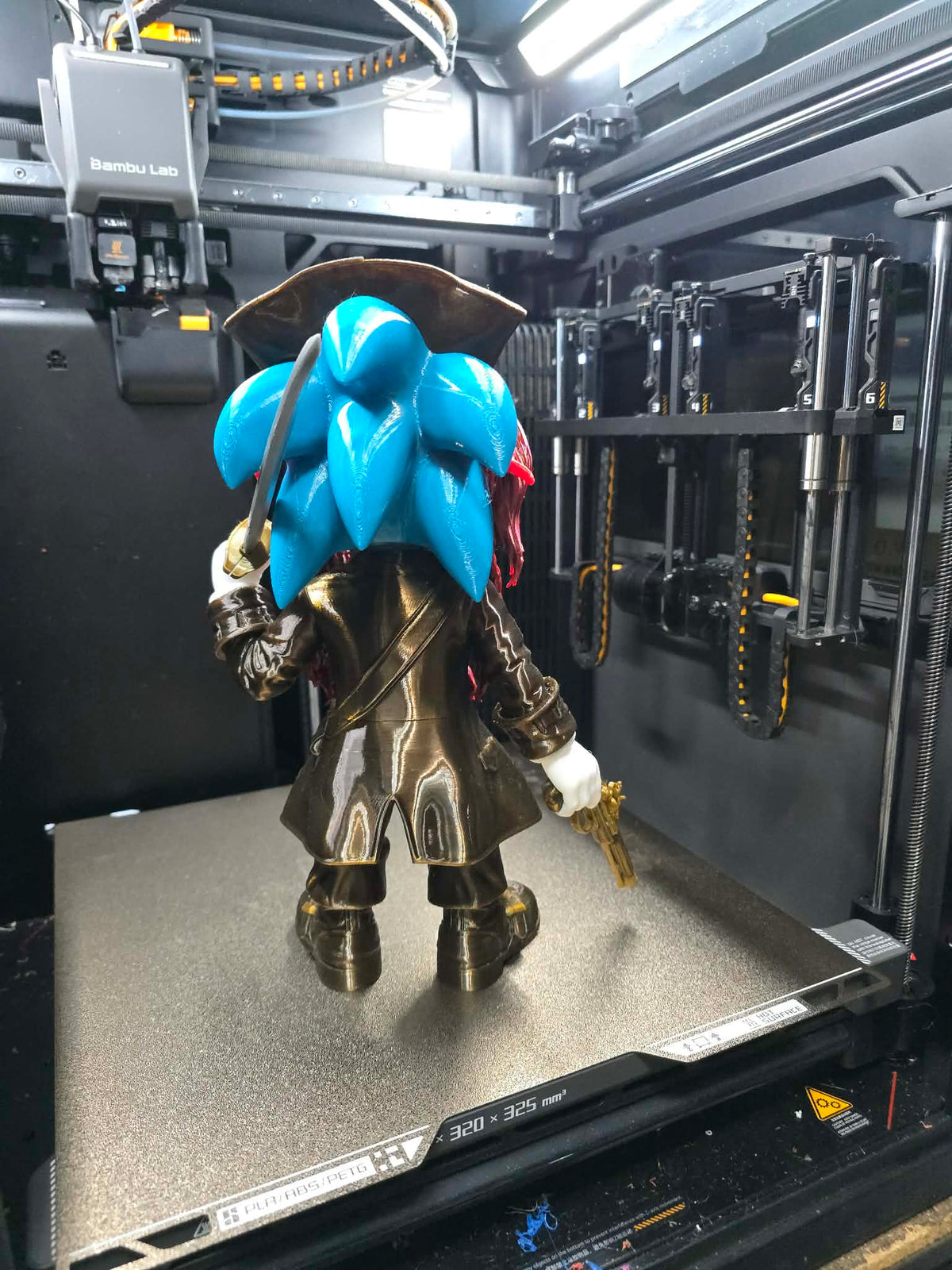 Sonic Pirate of Caribbean 11 inches FDM PETG
