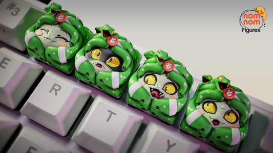 Unpainted Nom Nom Dusa Hades Key Caps image 0