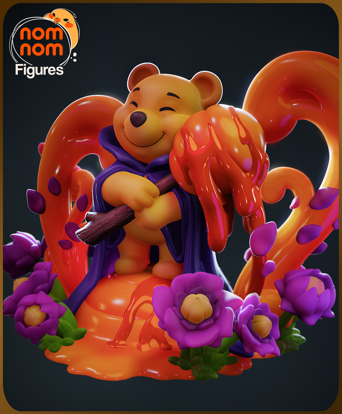 Unpainted Nom Nom Chibi Pooh Lorcana image 9