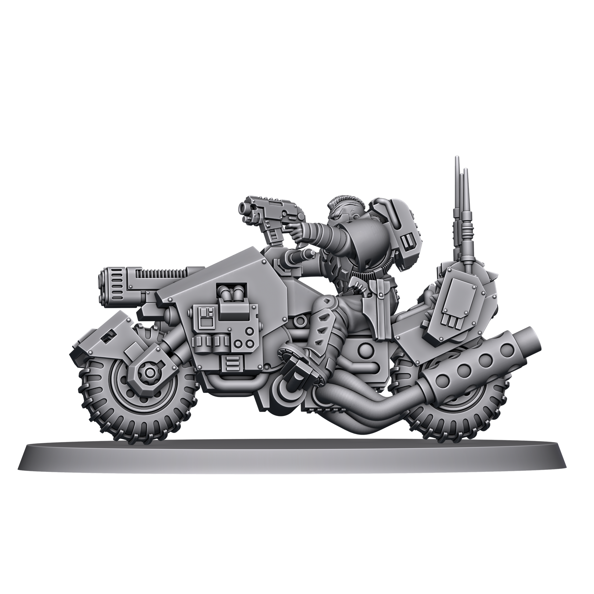 Unpainted Thunder Recon Biker image 0