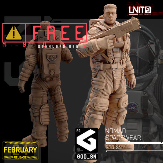Unpainted Cyberpunk - Nomad Space wear image 0