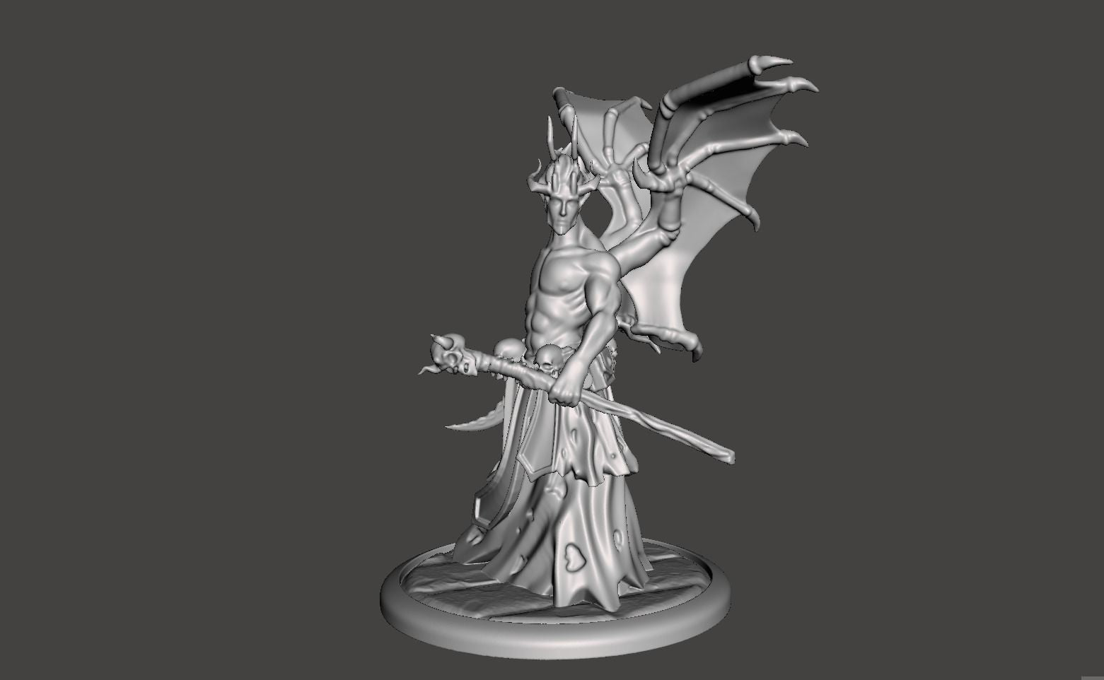 Unpainted Demon mage Sorcerer image 1