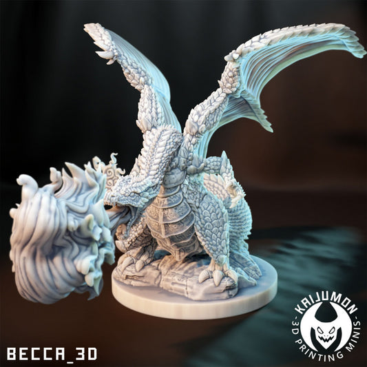Unpainted Kaijumon Char Lizard image 0