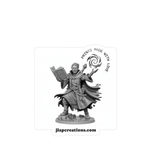 Magical Wizard Kiss-Cut Vinyl Decals for Home Decor, Car Stickers, Gift Ideas, Fantasy Art, Wall Art, Unique Decor