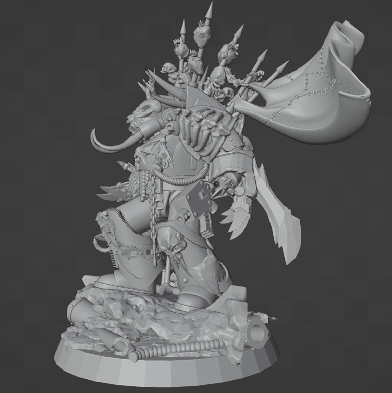 Unpainted Night Lord of Chaos Terminator image 1