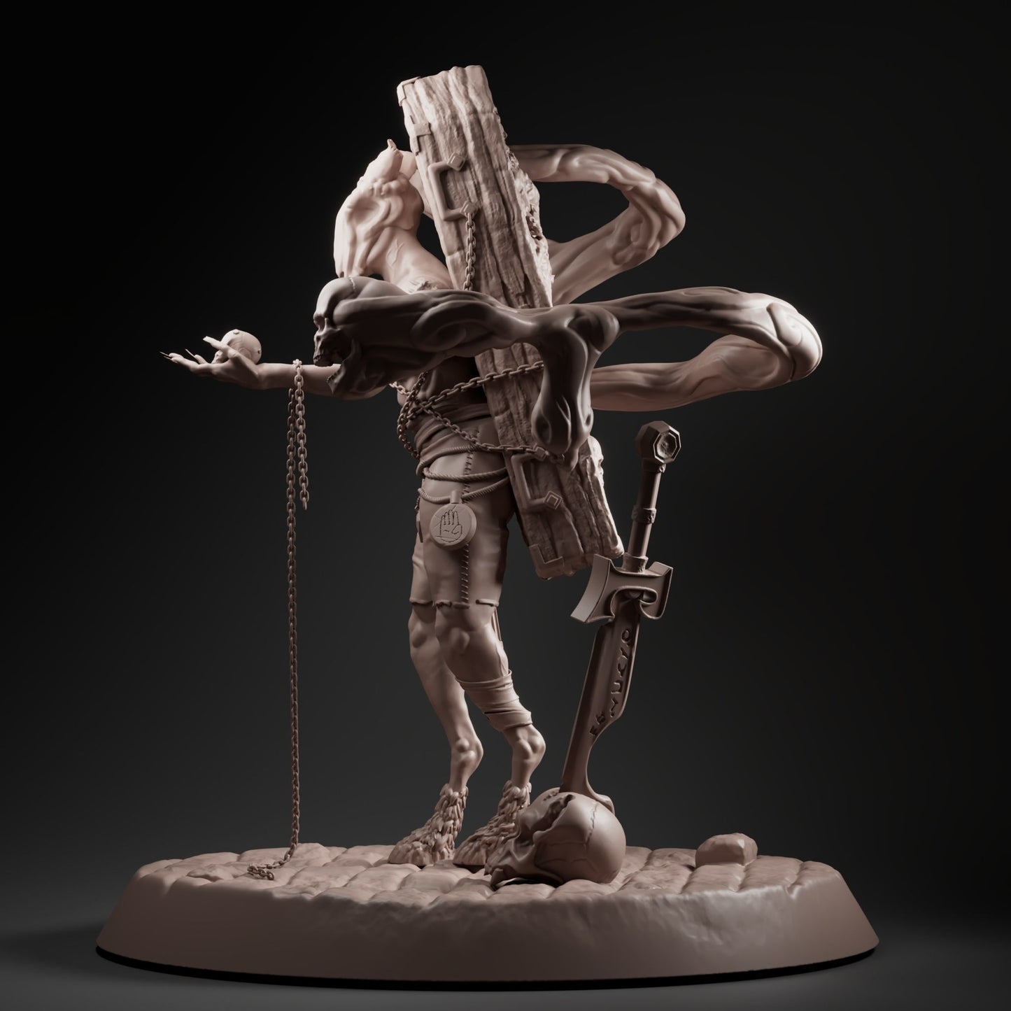 Unpainted Grave hunter monster image 2