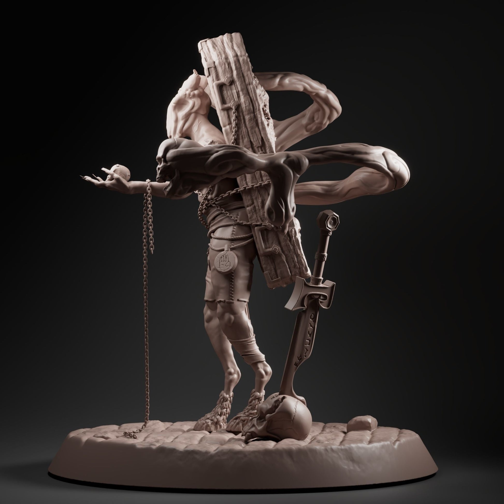 Unpainted Grave hunter monster image 2