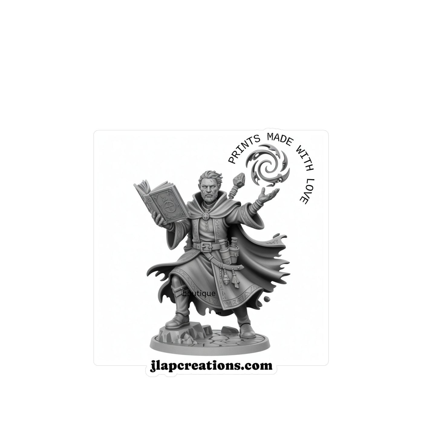 Magical Wizard Kiss-Cut Vinyl Decals for Home Decor, Car Stickers, Gift Ideas, Fantasy Art, Wall Art, Unique Decor