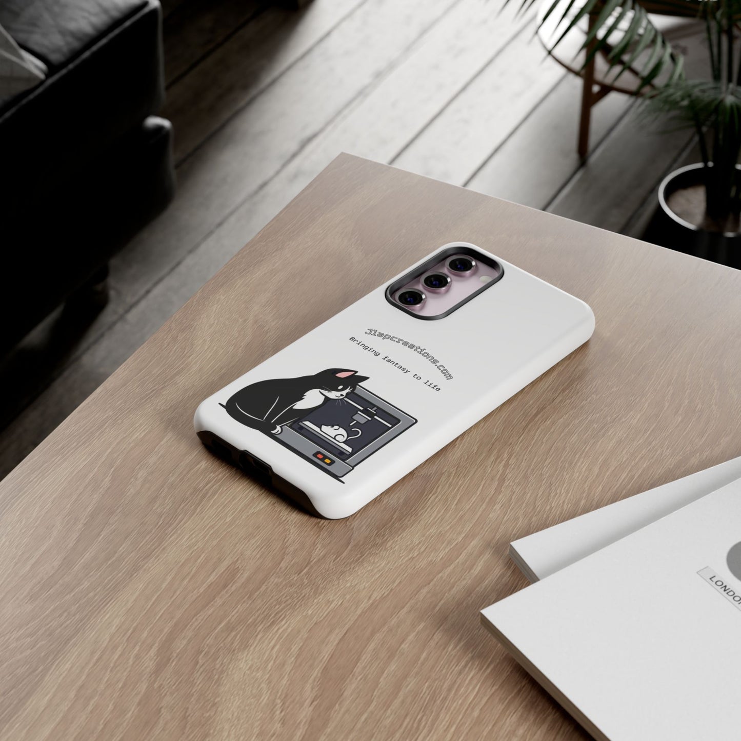 Cat-Themed Phone Case, Cute Cat Design, Gift for Cat Lovers, Creative Phone Cover, Unique Pet Owner Gift, Phone Accessories