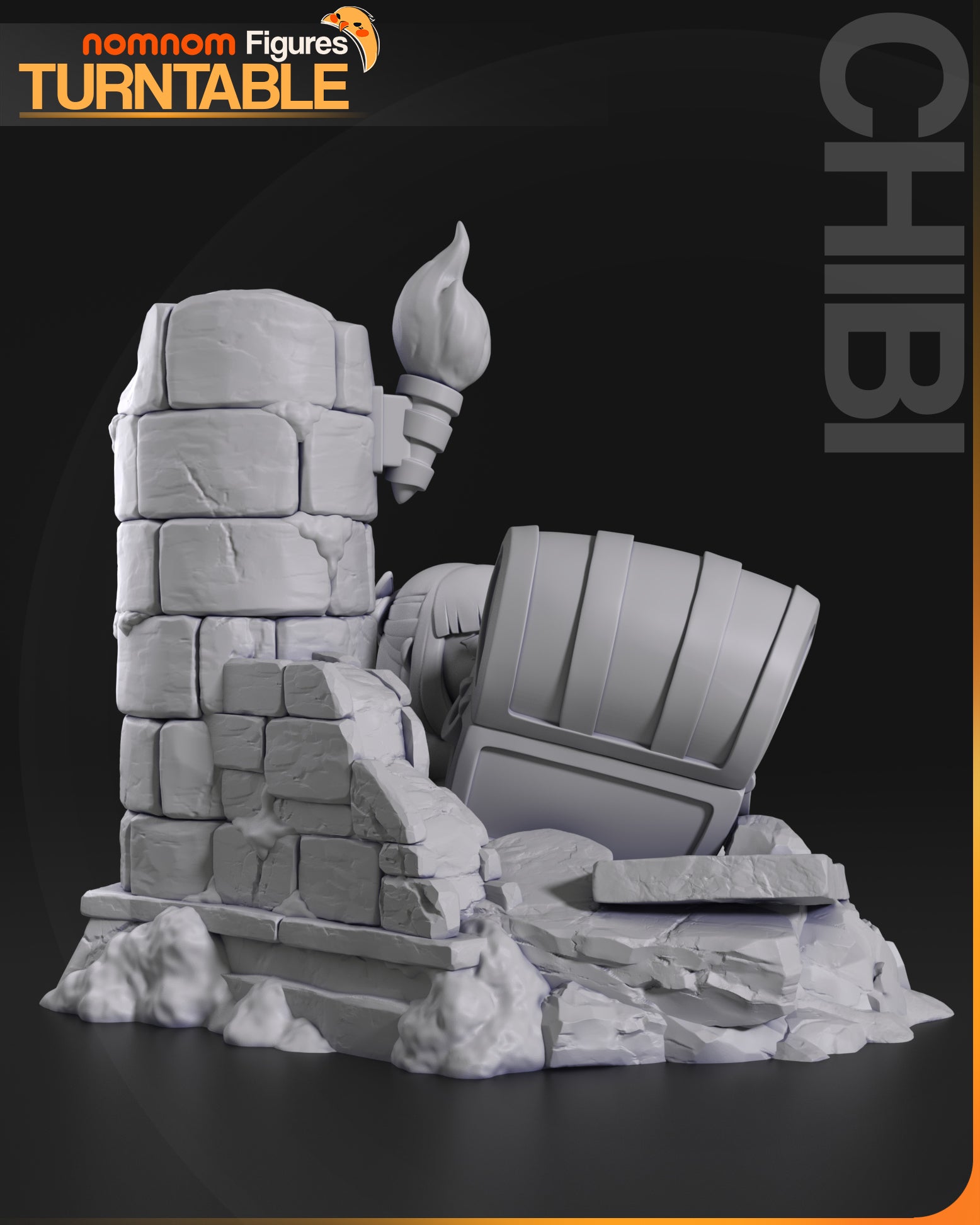 Unpainted Mimic Chest and Frieren image 1