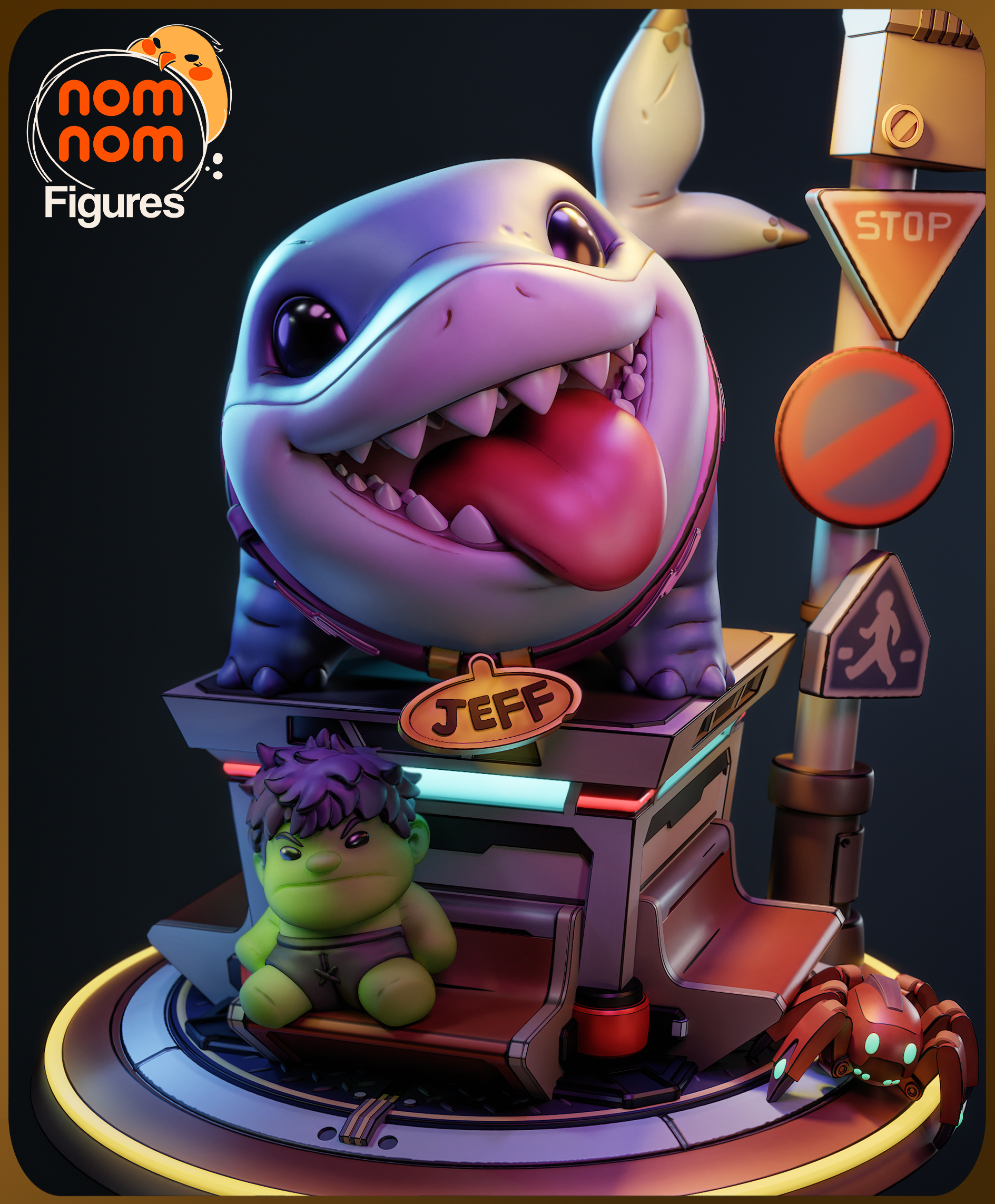 Unpainted Nom Nom Chibi Jeff Marvel Rivals image 5
