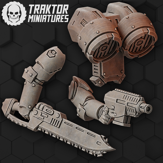 Unpainted MK Hex Striker Set image 0