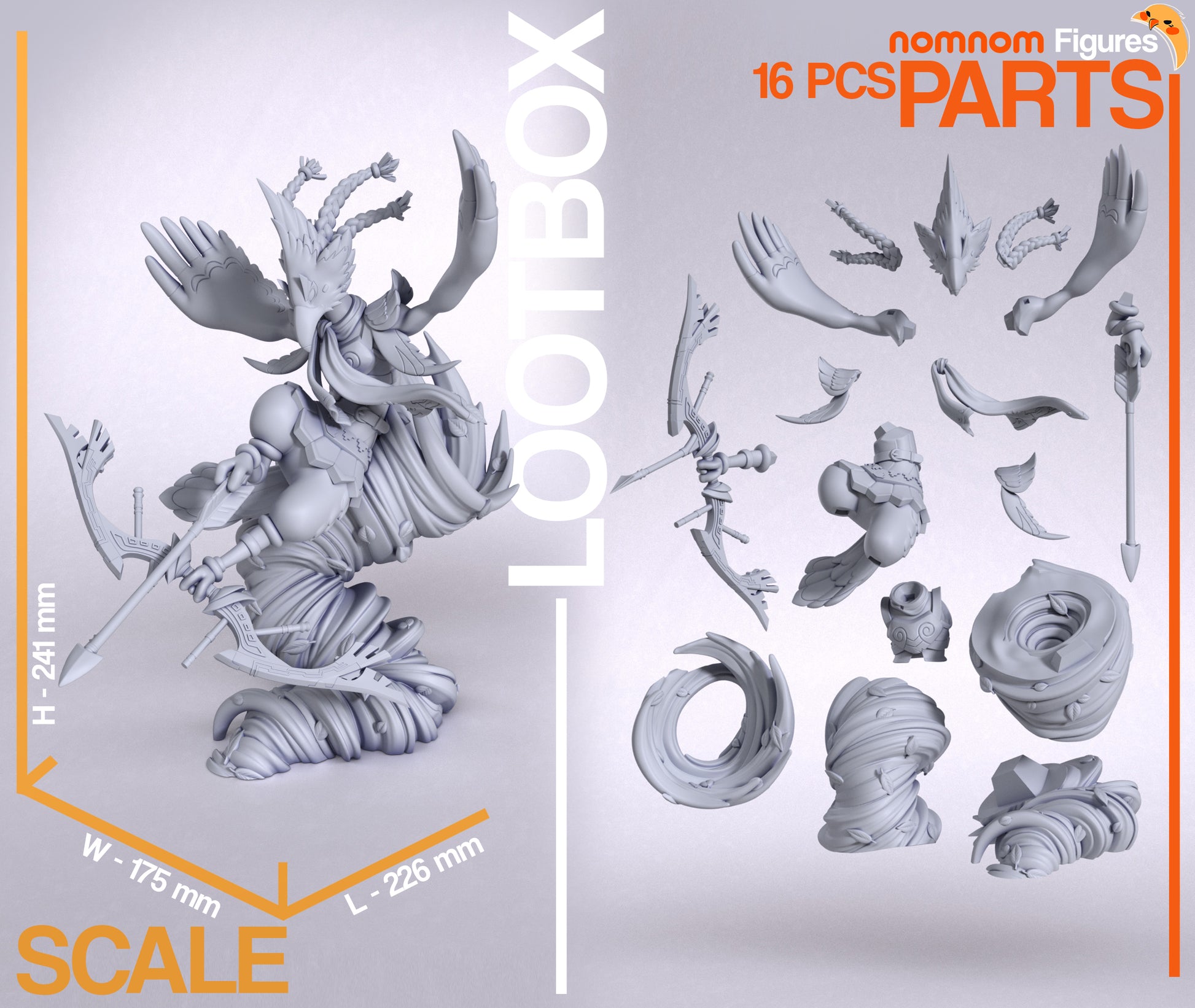 Unpainted Nom Nom Revali Breath of the Wild image 1