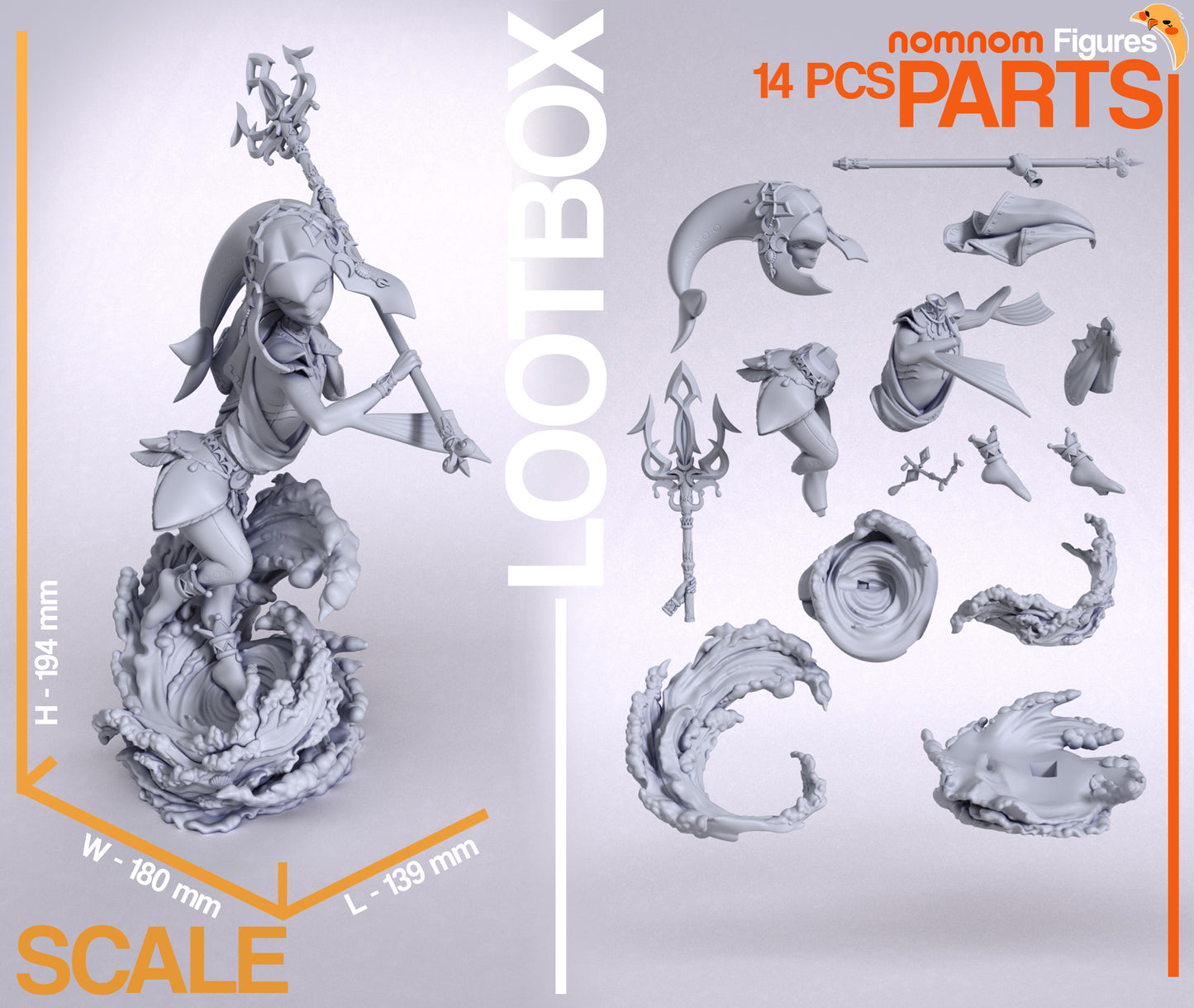 Unpainted Nom Nom Mipha Breath of the Wild image 3