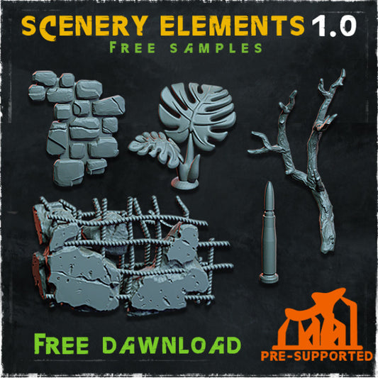 Unpainted Scenery Elements image 0