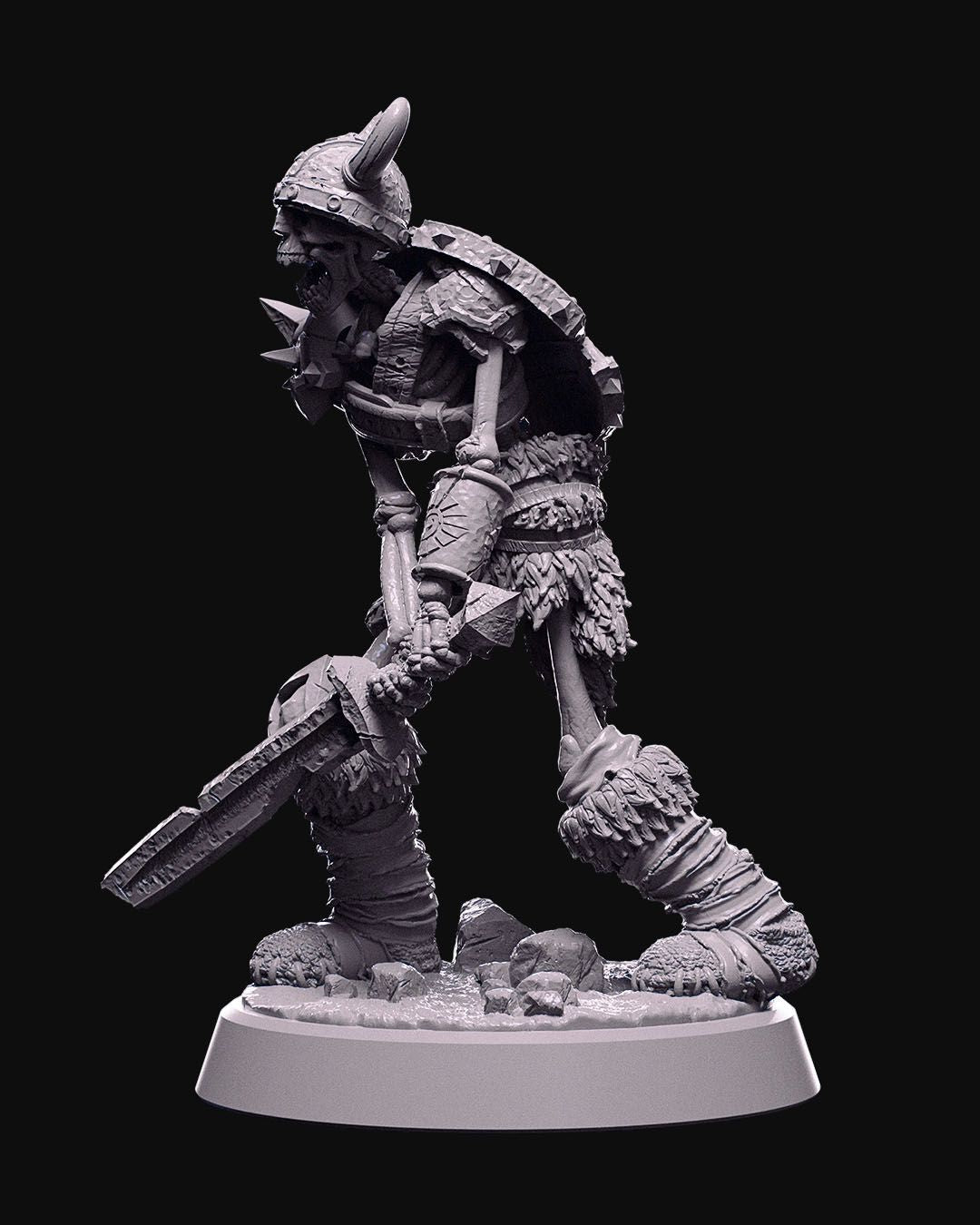 Unpainted Skeleton Commander image 1