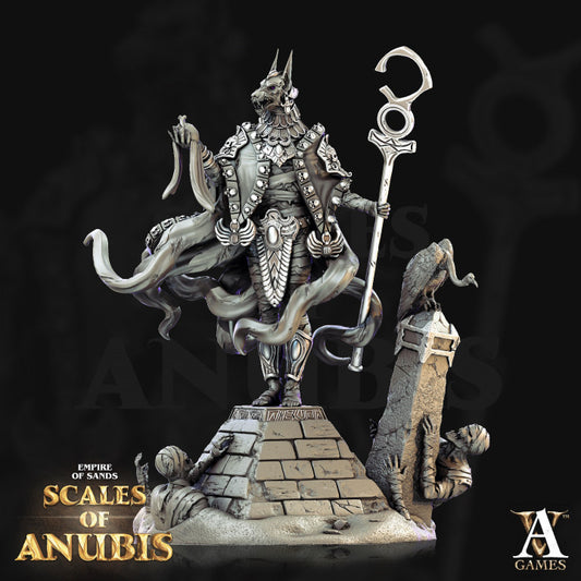 Unpainted Anubian Priests Set of 4 image 0