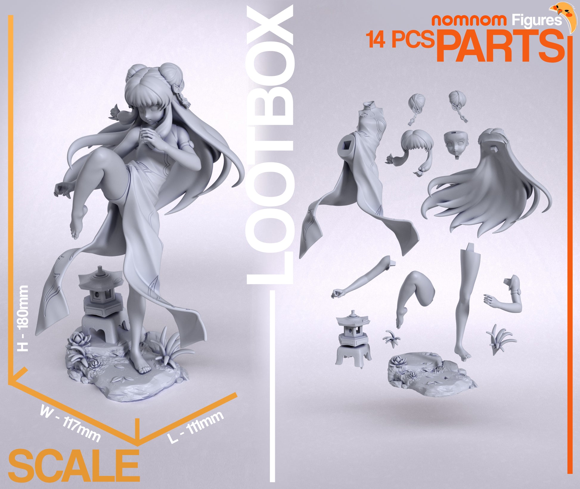 Unpainted Nom Nom Shampoo Ranma 1/2 image 1