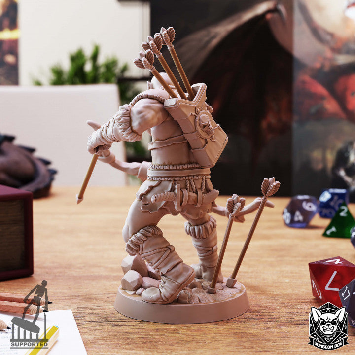 Unpainted Incredible 3D Printable Orc Model for Dungeon Adventures image 3