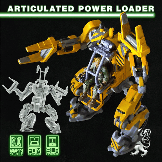 Unpainted Articulated Power Loader 3D Print Model - Customize Your Builds image 0
