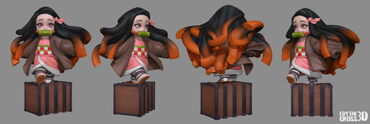 Unpainted Nom Nom Nezuko image 0