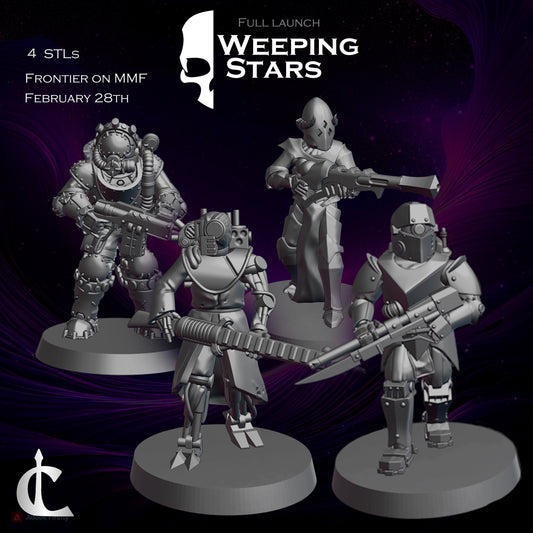 Unpainted Weeping Stars Frontier Set (2 of ea. in picture) image 0