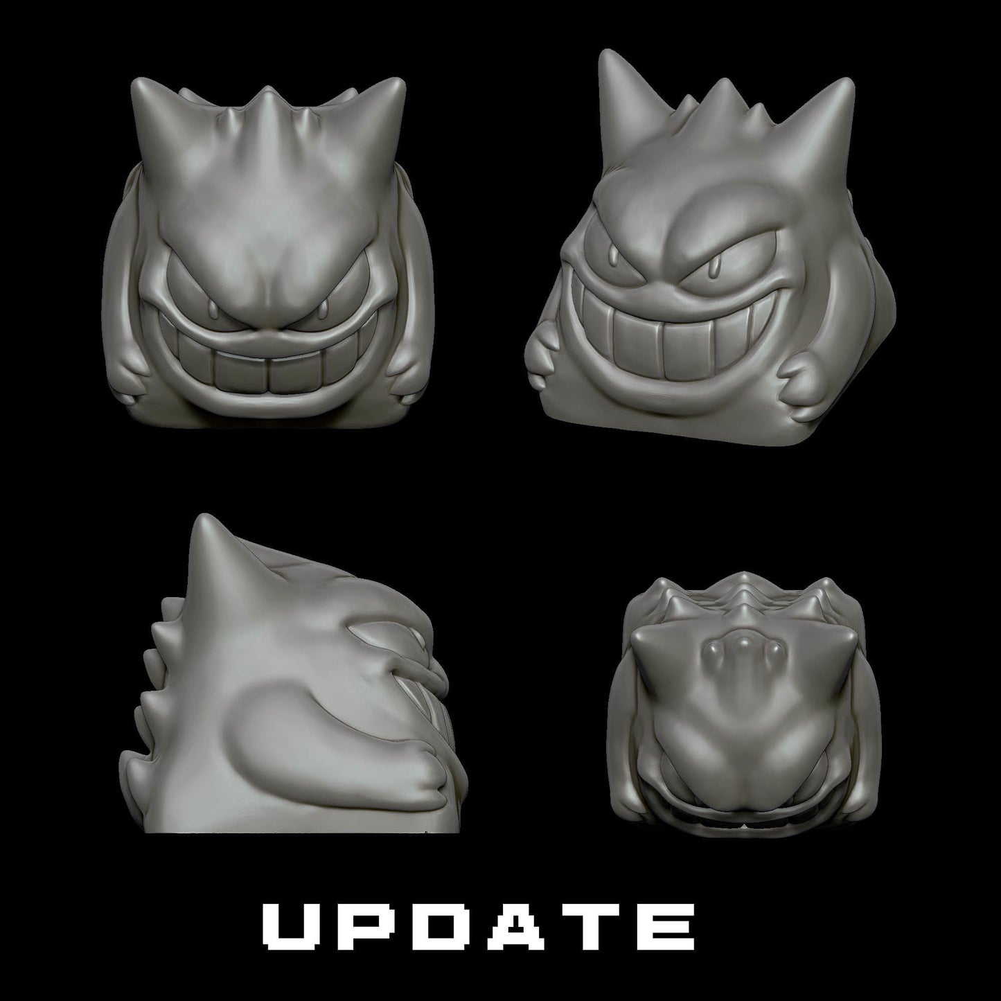 Unpainted 6 Keycaps for mechanical Keyboard - POKEMON Edition image 1
