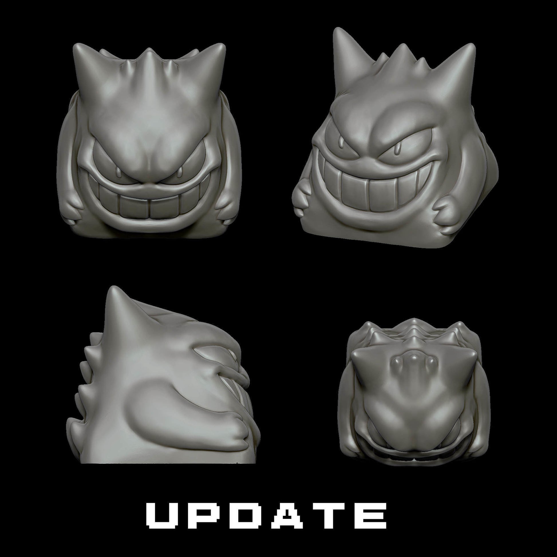 Unpainted 6 Keycaps for mechanical Keyboard - POKEMON Edition image 1