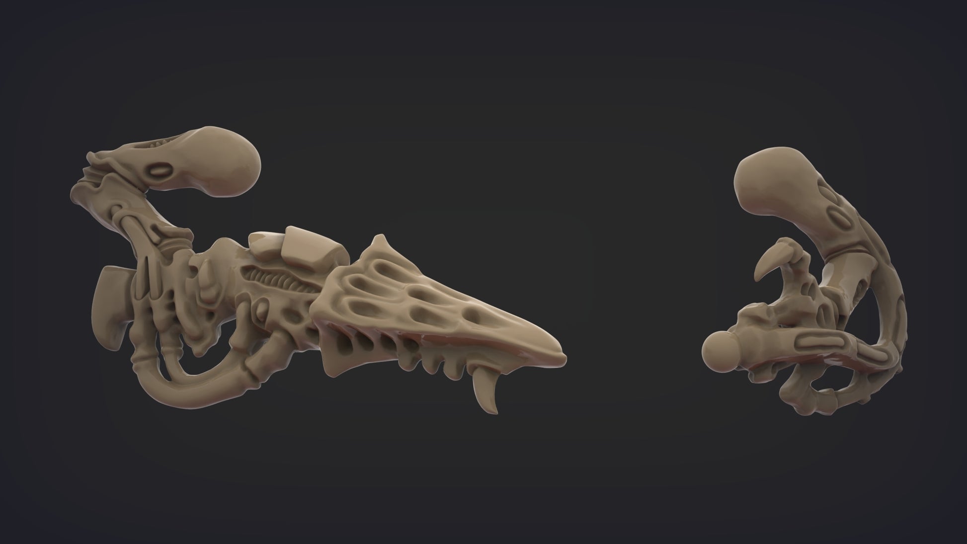 Unpainted Space Bug style 4 (Set of 3) image 11