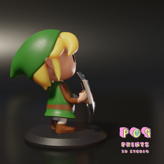 Unpainted Link s Awakening Cartoon LINK image 0